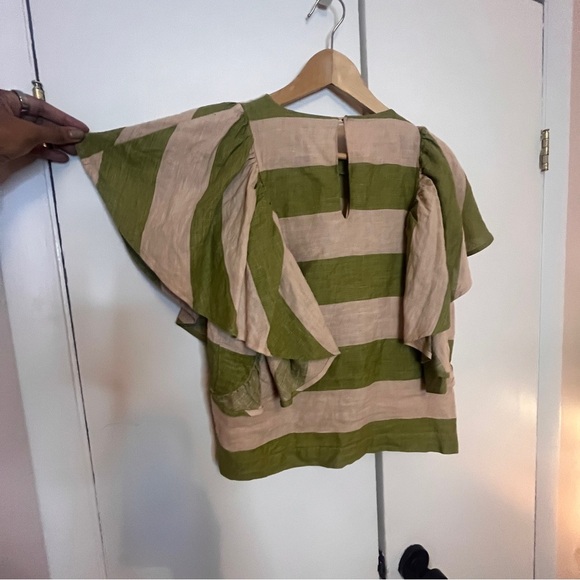 Alessia Santiago Linen Striped Top - IT 42 or Medium - Picture 3 of 6